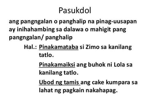Pasukdol: Kahulugan At Halimbawa Ng Mga Pasukdol .